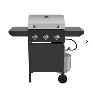 Nexgrill 3-Burner Propane Gas Grill in Black and Stainless Steel Main Lid